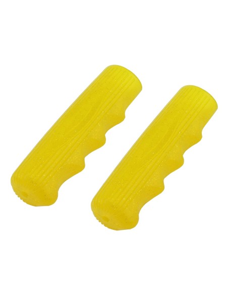 Grips 7/8 long 115mm Kraton Rubber 212 Sparkle/Yellow.